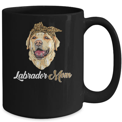 Cute Labrador Mom Leopard Dog Mom Mothers Day Mug Coffee Mug | Teecentury.com