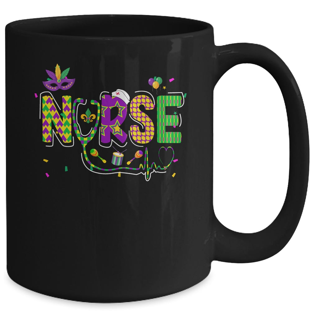 Cute Leopard Nurse Mardi Gras Festival Party Nursing Costume Mug | teecentury