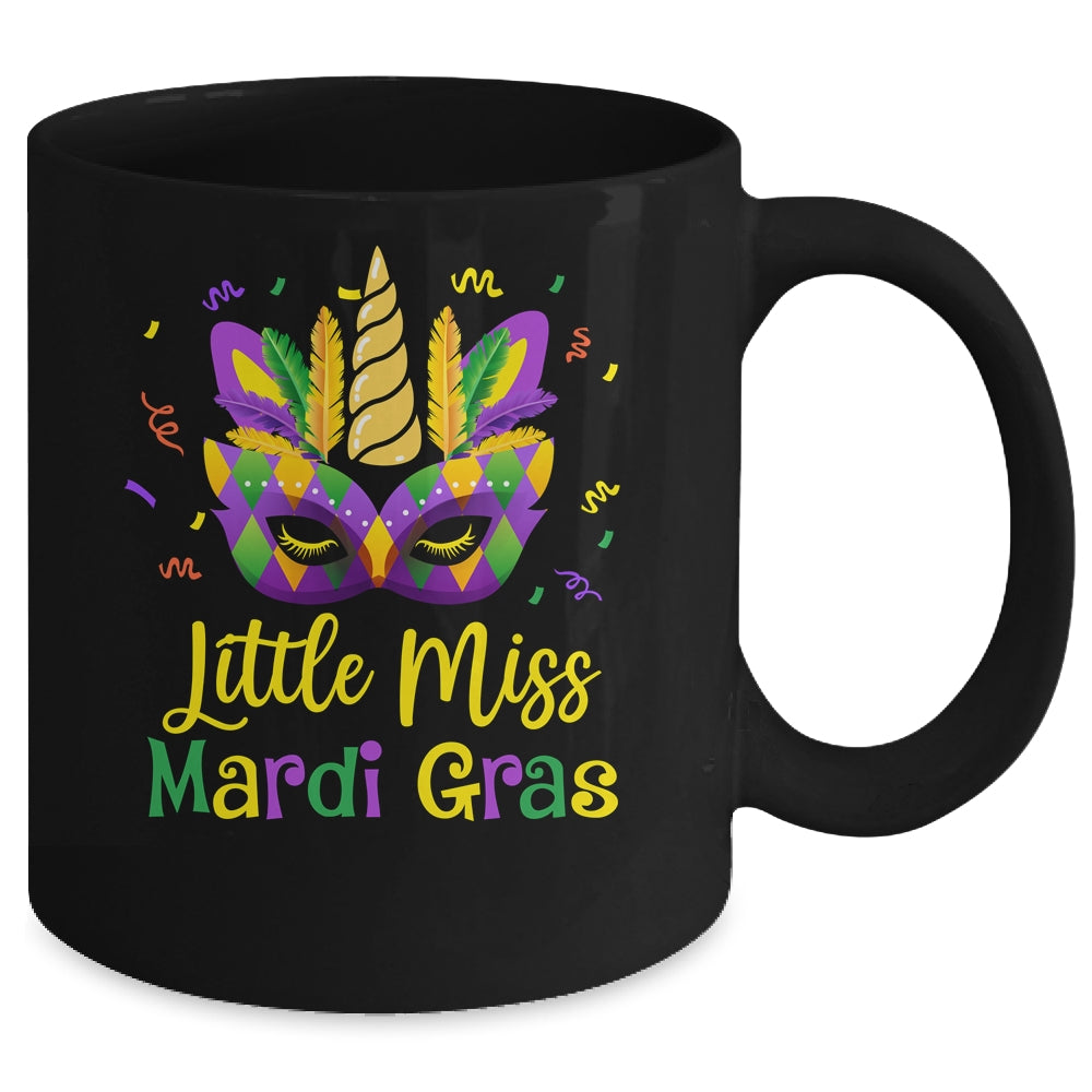 Cute Little Miss Mardi Gras Kids Girl Outfit Mug | teecentury