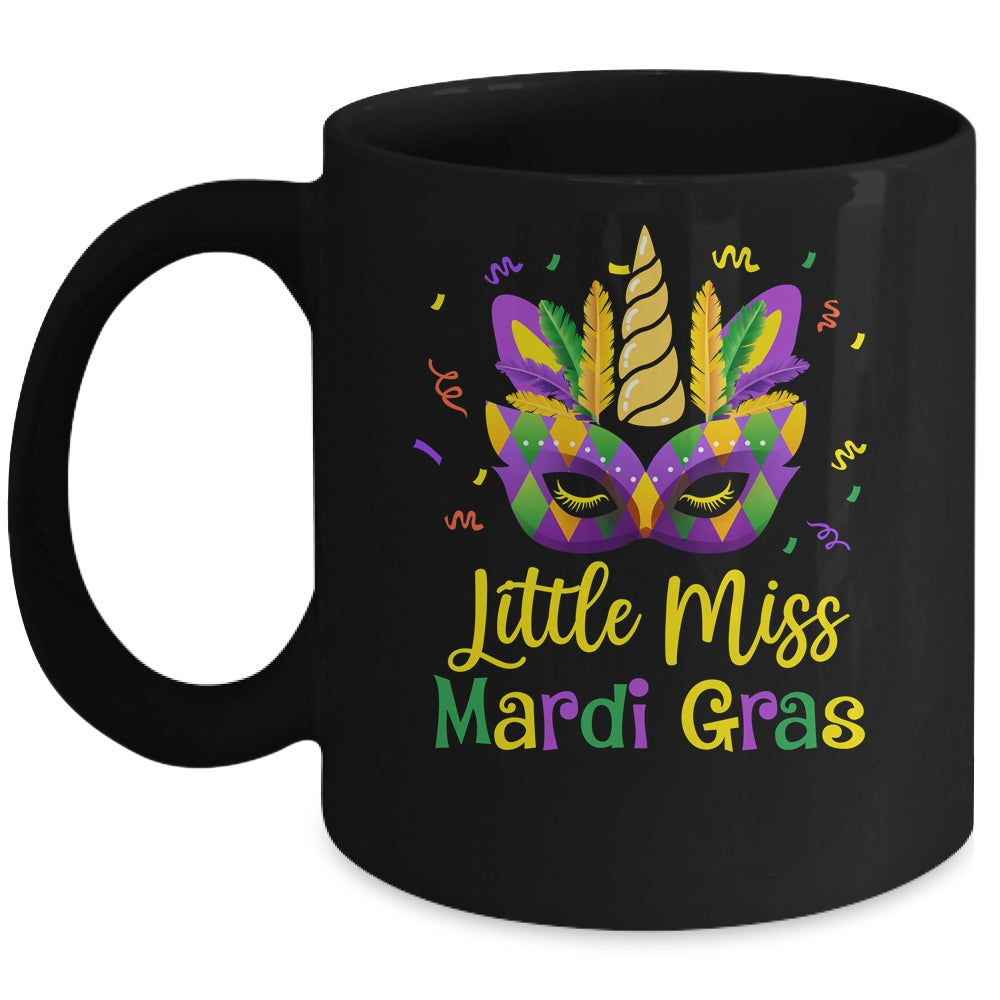 Cute Little Miss Mardi Gras Kids Girl Outfit Mug | teecentury