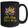 Cute Little Miss Mardi Gras Kids Girl Outfit Mug | teecentury