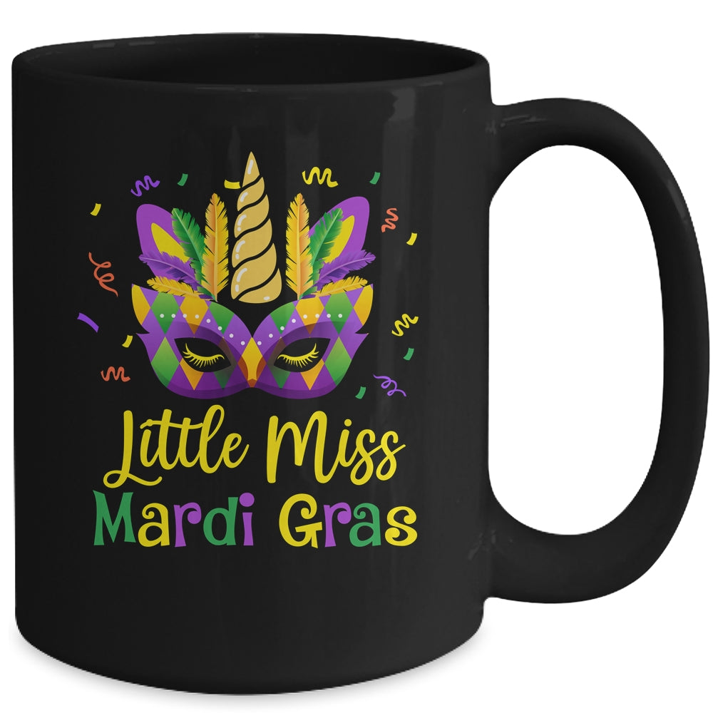 Cute Little Miss Mardi Gras Kids Girl Outfit Mug | teecentury