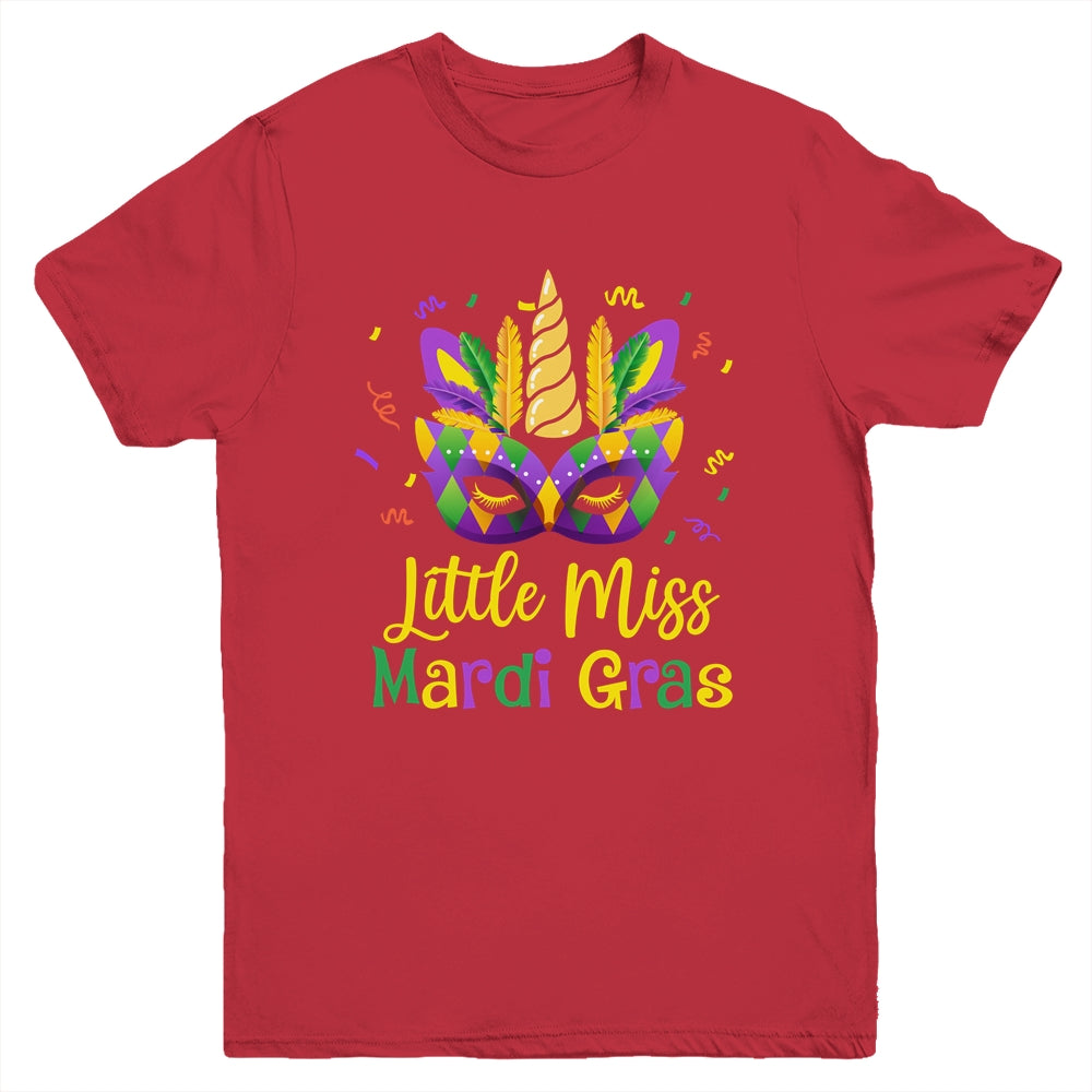 Cute Little Miss Mardi Gras Kids Girl Outfit Youth Shirt | teecentury