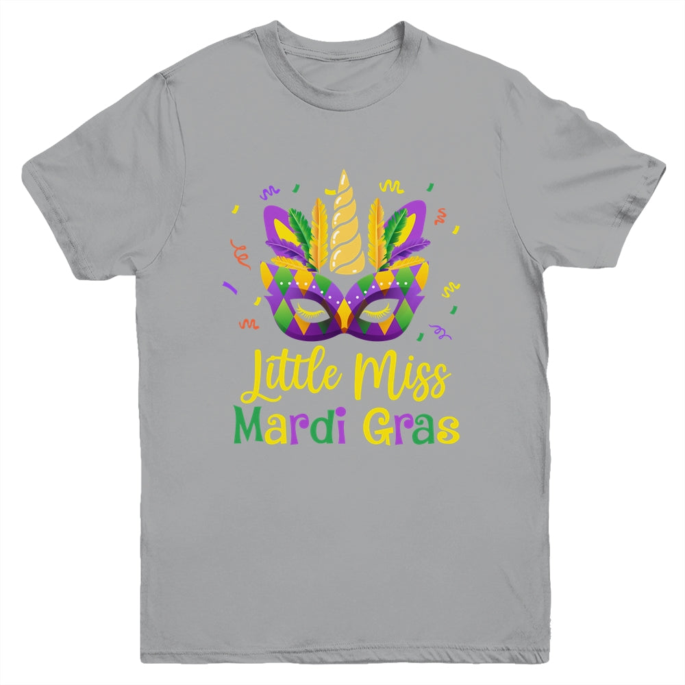 Cute Little Miss Mardi Gras Kids Girl Outfit Youth Shirt | teecentury