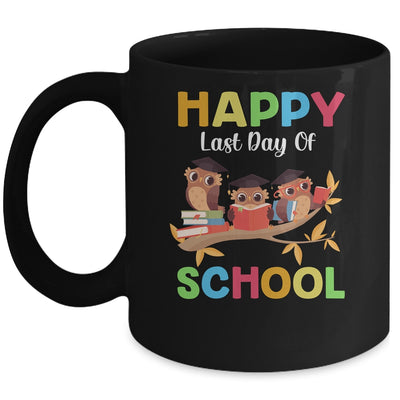 Cute Owls Happy Last Day Of School Mug Coffee Mug | Teecentury.com