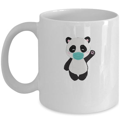 Cute Panda With Face Mask Funny Gift For Animal Lovers Mug Coffee Mug | Teecentury.com
