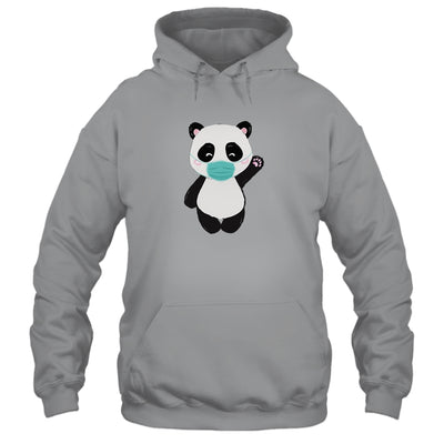 Cute Panda With Face Mask Funny Gift For Animal Lovers T-Shirt & Hoodie | Teecentury.com