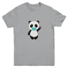 Cute Panda With Face Mask Funny Gift For Animal Lovers Youth Youth Shirt | Teecentury.com