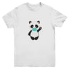Cute Panda With Face Mask Funny Gift For Animal Lovers Youth Youth Shirt | Teecentury.com