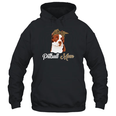 Cute Pitbull Mom Leopard Dog Mom Mothers Day T-Shirt & Tank Top | Teecentury.com