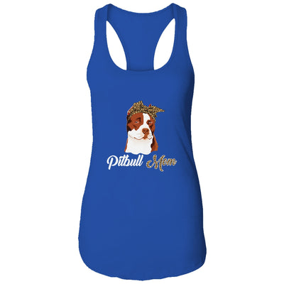 Cute Pitbull Mom Leopard Dog Mom Mothers Day T-Shirt & Tank Top | Teecentury.com