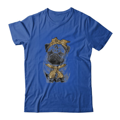 Cute Pug Mom Leopard Dog Bandana Mother Day Women Girl T-Shirt & Tank Top | Teecentury.com