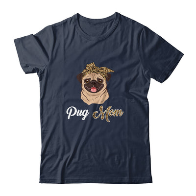 Cute Pug Mom Leopard Dog Mom Mothers Day T-Shirt & Tank Top | Teecentury.com