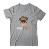 Cute Pug Mom Leopard Dog Mom Mothers Day T-Shirt & Tank Top | Teecentury.com