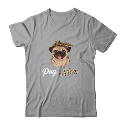 Cute Pug Mom Leopard Dog Mom Mothers Day T-Shirt & Tank Top | Teecentury.com