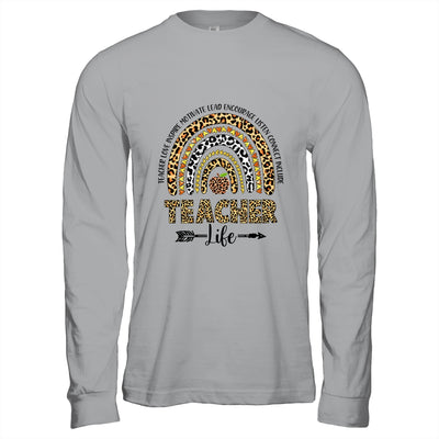 Cute Rainbow Teacher Life Teacher Last Day Of School T-Shirt & Hoodie | Teecentury.com