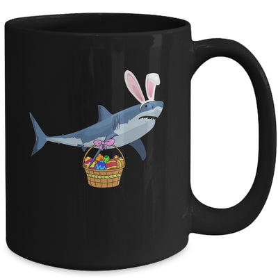 Cute Shark With Easter Basket And Bunny Ears Happy Easter Mug | teecentury