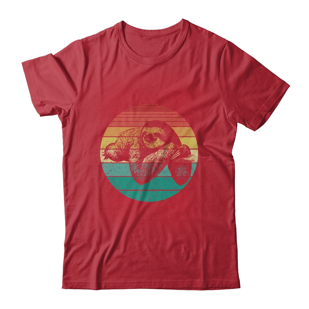Cute Sloth For Girls Sunset Vintage Sunset Sloth Lover Shirt & Hoodie | teecentury
