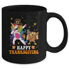 Cute Unicorn Thanksgiving For Girls Pilgrim Hat Turkey Mug | teecentury