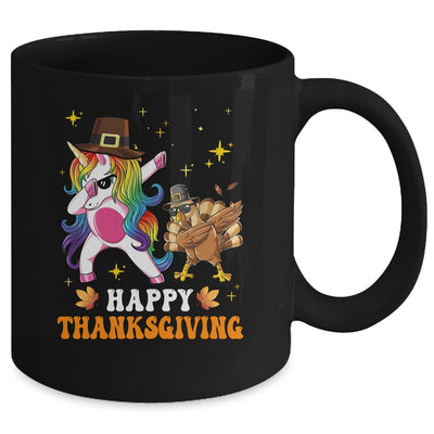 Cute Unicorn Thanksgiving For Girls Pilgrim Hat Turkey Mug | teecentury