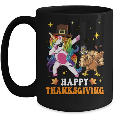 Cute Unicorn Thanksgiving For Girls Pilgrim Hat Turkey Mug | teecentury