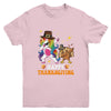 Cute Unicorn Thanksgiving For Girls Pilgrim Hat Turkey Youth Shirt | teecentury