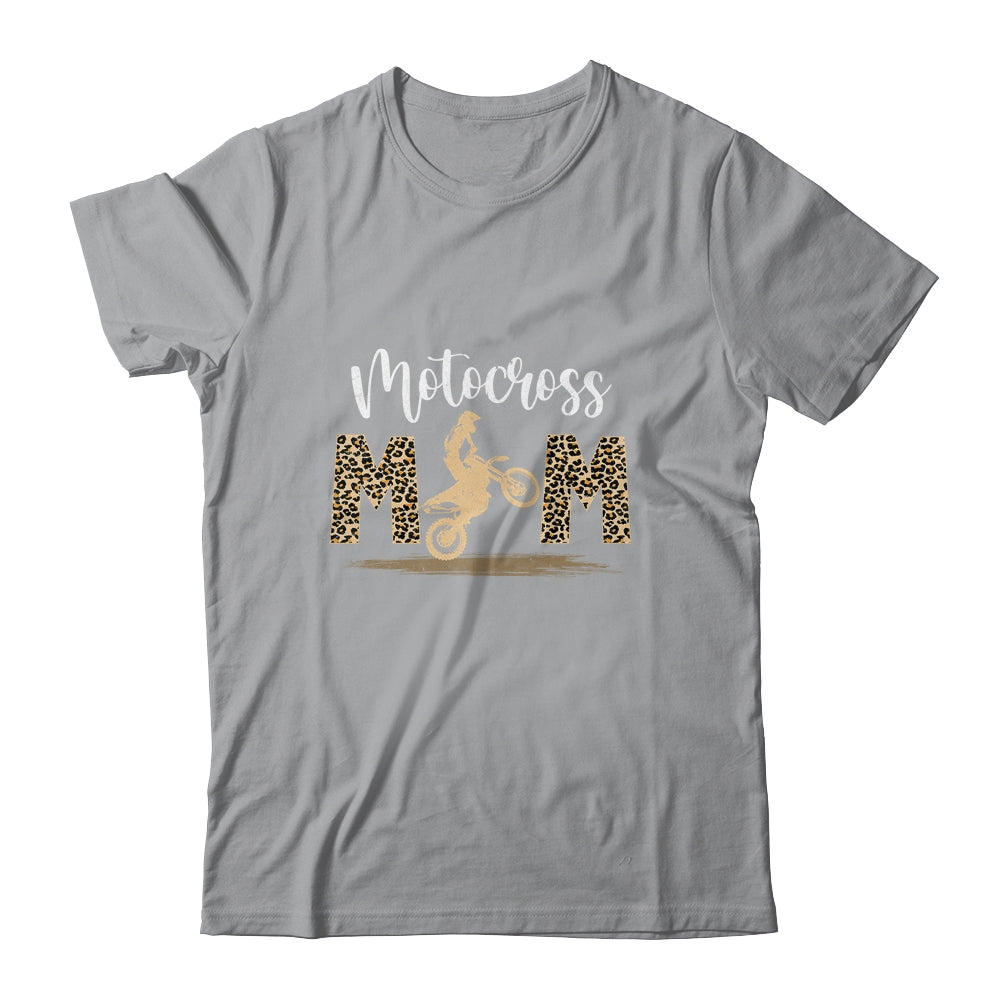 Cute Women's Motocross Moto Mom Leopard Biker T-Shirt & Tank Top | Teecentury.com