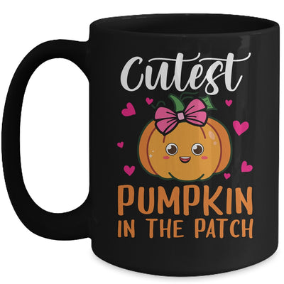 Cutest Pumpkin In The Patch Funny Girls Halloween Mug | teecentury
