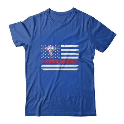 Cvicu Nurse American Flag Patriotic RN Registered Nurse Gift T-Shirt & Hoodie | Teecentury.com