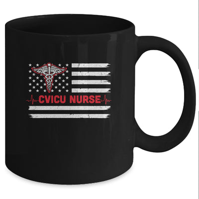 Cvicu Nurse American Flag Patriotic RN Registered Nurse Gift Mug Coffee Mug | Teecentury.com