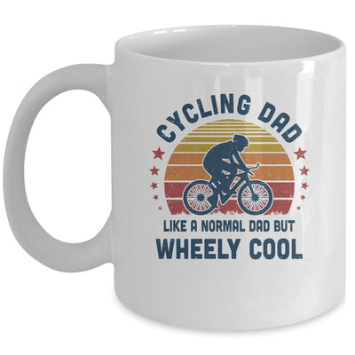 Cycling Dad Wheely Cool Funny Vintage Bike Rider Mug Coffee Mug | Teecentury.com