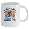 Cycling Dad Wheely Cool Funny Vintage Bike Rider Mug Coffee Mug | Teecentury.com