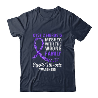 Cystic Fibrosis Awareness Messed With The Wrong Family Support T-Shirt & Hoodie | Teecentury.com