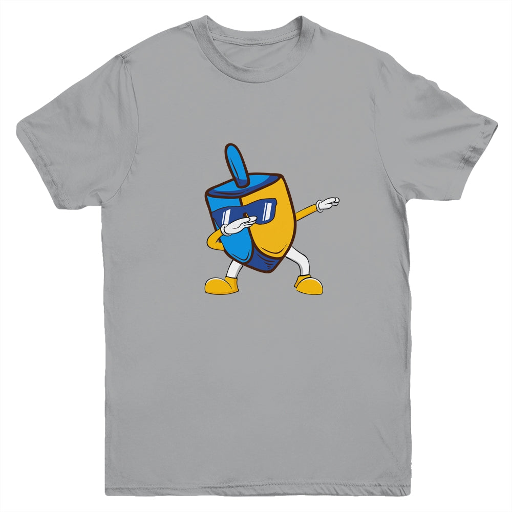 Dabbing Dreidel Hanukkah Dancing Chanukah Kids Girls Boys Youth Youth Shirt | Teecentury.com