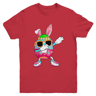 Dabbing Easter Egg For Boys Girls Kids Happy Easter Bunny Youth Shirt | teecentury