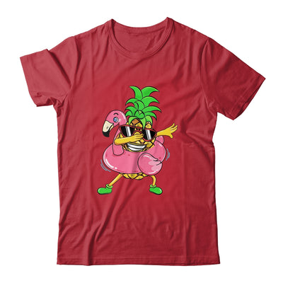 Dabbing Pineapple Flamingo Float Aloha Beaches Hawaiian Shirt & Tank Top | teecentury