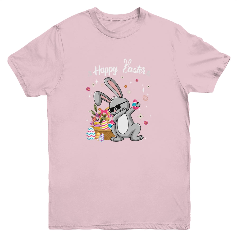 Dabbing Rabbit Easter Day Eggs Bunny Dab Boys Girls Kid Youth Youth Shirt | Teecentury.com