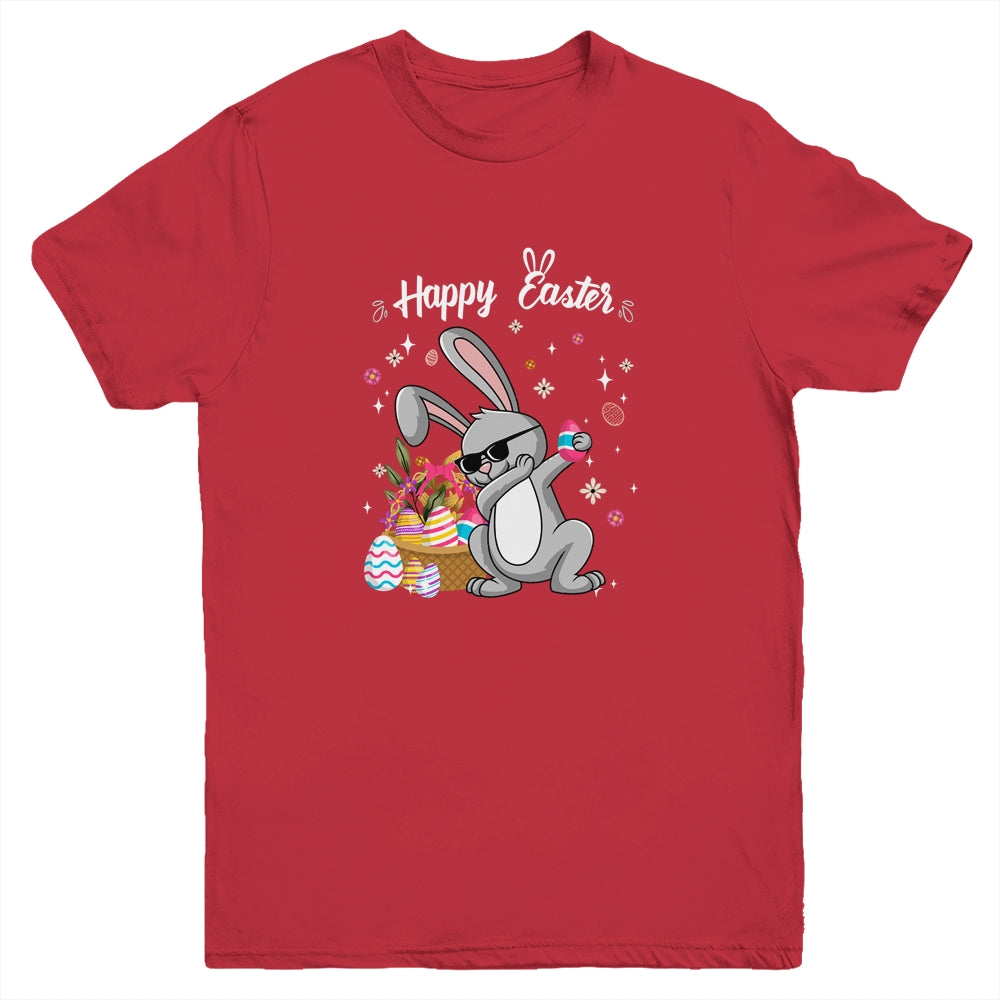 Dabbing Rabbit Easter Day Eggs Bunny Dab Boys Girls Kid Youth Youth Shirt | Teecentury.com