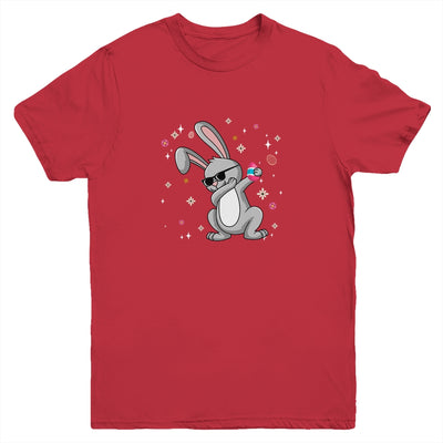 Dabbing Rabbit Easter Day Eggs Dab Boys Girls Kid Bunny Youth Youth Shirt | Teecentury.com