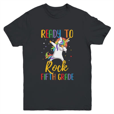 Dabbing Ready To Rock 5th Grade Unicorn Back To School Youth Youth Shirt | Teecentury.com