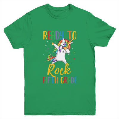 Dabbing Ready To Rock 5th Grade Unicorn Back To School Youth Youth Shirt | Teecentury.com