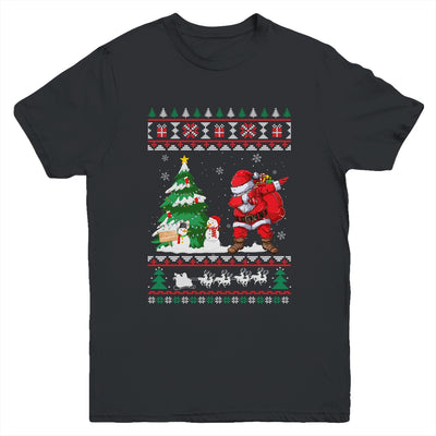 Dabbing Santa Claus Christmas Boys Girl Funny Xmas Youth Youth Shirt | Teecentury.com