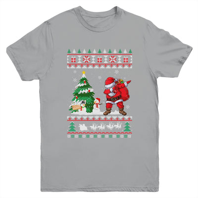 Dabbing Santa Claus Christmas Boys Girl Funny Xmas Youth Youth Shirt | Teecentury.com