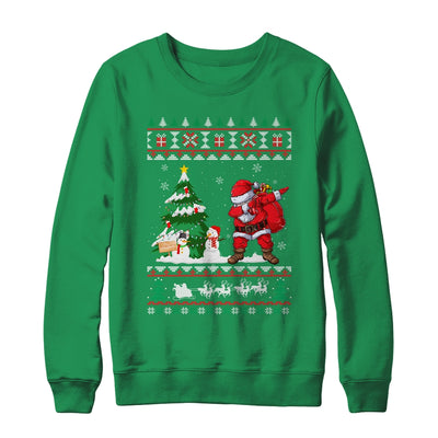 Dabbing Santa Claus Christmas Boys Men Funny Xmas T-Shirt & Sweatshirt | Teecentury.com