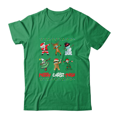 Dabbing Santa Wearing Mask Quarantine Christmas T-Shirt & Sweatshirt | Teecentury.com