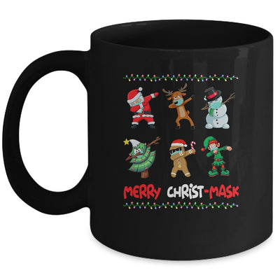 Dabbing Santa Wearing Mask Quarantine Christmas Mug Coffee Mug | Teecentury.com