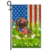 Dachshund American USA Flag 4th of July Dog Lover On Independence Day | teecentury