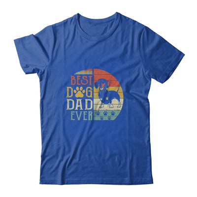 Dachshund Best Dog Dad Ever Vintage Father's Day Retro T-Shirt & Hoodie | Teecentury.com