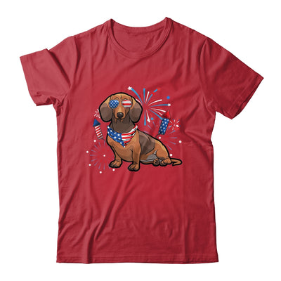 Dachshund Dog American USA Flag 4th of July Men women Lover Shirt & Tank Top | teecentury