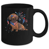 Dachshund Dog American USA Flag 4th of July Men women Lover Mug | teecentury